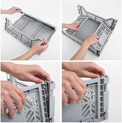 2 x AY-KASA - Midi-Box Collapsible Storage Bin Container Basket Tote, Folding - Image 5