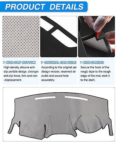 CARTIST Dash Cover for Dodge Grand Caravan 2011-2020 Dashboard Cover Mat - Image 6
