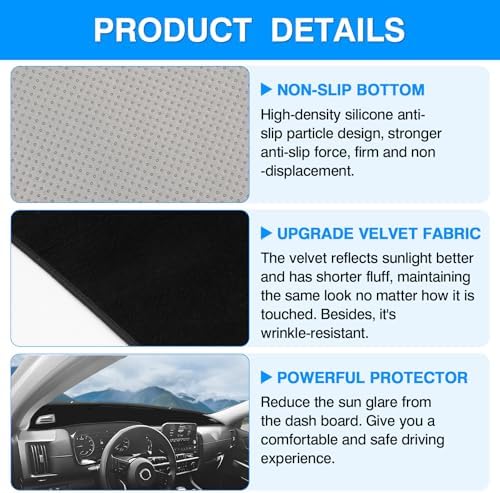 Autorder Dashboard Cover Mat for 2022-2025 2026 Nissan Pathfinder Accessories - Image 6