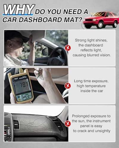 CARTIST Dash Cover Fit for Chevrolet Chevy S10 Blazer/GMC Jimmy Sonoma - Image 2