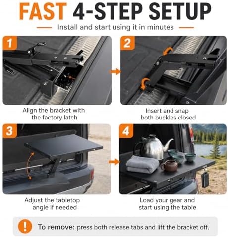 TsoLay Tailgate Table for SUV, Tailgate Camping Table - Image 7