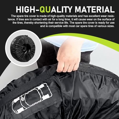 Car Spare Tire Protector, Oxford Cloth Waterproof Anti-scratch Organizer - Image 5