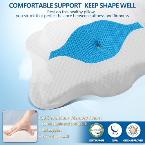 CHxxy Memory Foam Pillows, Cervical Pillow - Image 5