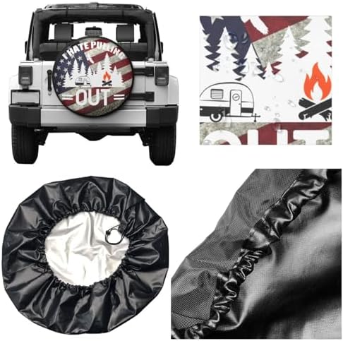 I Hate Pulling Out Spare Tire Cover Wheel Protectors Waterproof Wheel Covers - Image 2