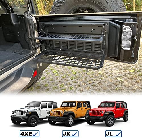 2-Tier Tailgate Table Rear Foldable Storage Cargo Rack Outdoor Camping Desk - Image 6