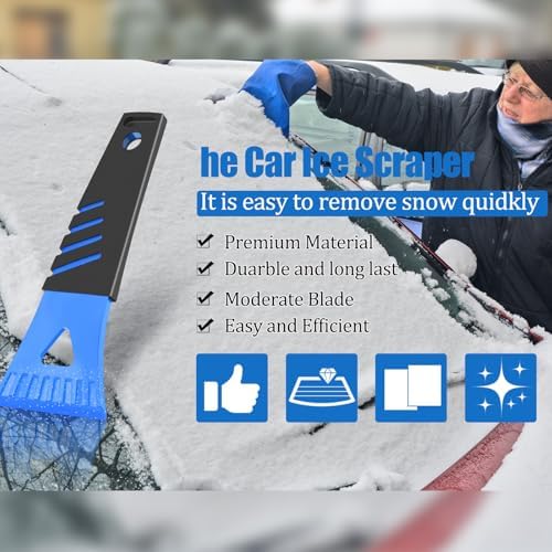 Frienda 4 Pcs Ice Scraper for Car Windshield Snow Frost Removal - Image 4