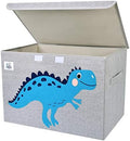 Large Toy Box Storage with Lid, Foldable Fabric Toy Chest Storage by CLCROBD