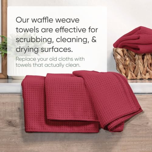 Kitchen Towels - Microfiber Waffle Weave Towels | Absorbent, No Lint, Commercial - Image 5
