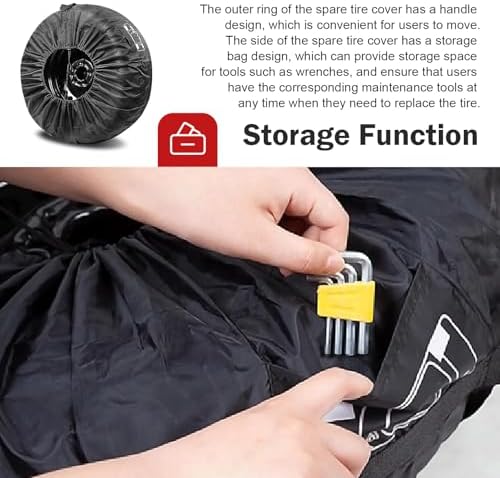 Car Spare Tire Cover, for 13" - Image 3