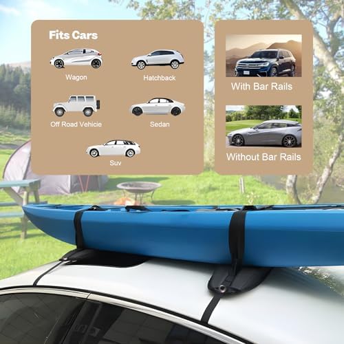 OceanCross Universal Soft Roof Rack, Cargo Rack, Roof Rack Cushion System - Image 3