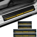 Car Accessories 4 Pcs Carbon Fiber Door Sill Scuff Plate Auto Door Entry Guard by Hong+HT
