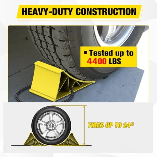 Nilight Wheel Chocks, Heavy Duty Wheel Stopper - Image 3