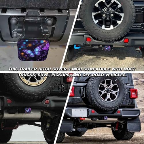 2" Trailer Hitch Cover Rubber Receiver Tube Cap Trailer Hitch Covers - Image 5