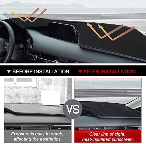 Autorder Dashboard Cover Mat for Mazda 3 2019-2025 Accessories Dash Cover - Image 3
