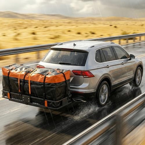 OLIXIS Folding Hitch Mount Cargo Carrier Basket - Image 6