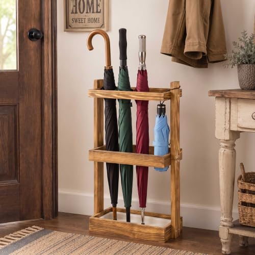 Patelai Wooden Umbrella Stand Rack by Patelai
