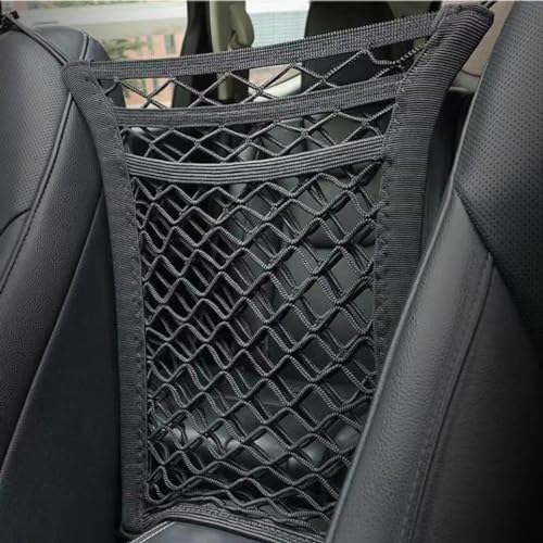 Universal Car Front Seat Net Pocket Organizer, Stretchable Hanging Storage Net by SMIUPIN