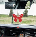 zipelo Rhinestone Butterfly Rearview Mirror Charm by zipelo