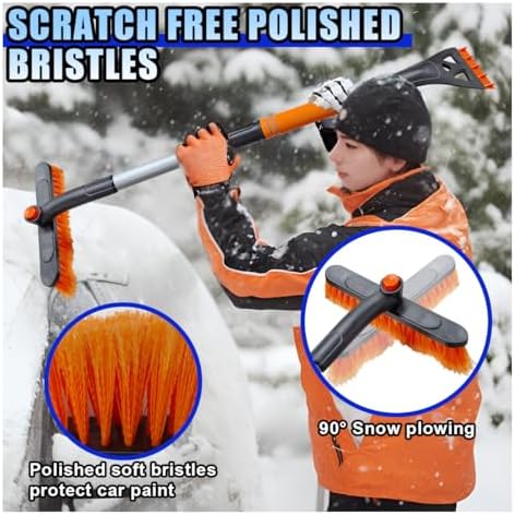 31.5" Detachable Snow Brush and Ice Scraper - Image 5