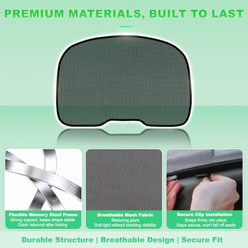 Model Y Window Shades 2020-2024, Rear Window Mesh - Image 5