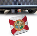 Hitch Receiver Cover Florida Flag, Grunge Florida State Flag 2" Compatible by Beabes