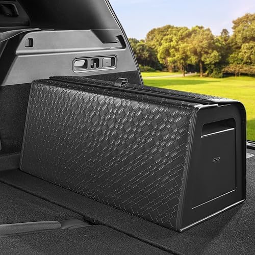 Trunk Organizer for suv, car storage organizer, lid Box, PU Leather & PP by -----------------