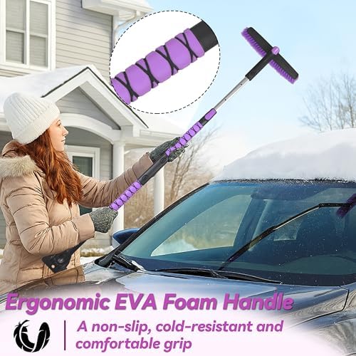 Gardzen 57" Extendable Snow Brush - Image 3