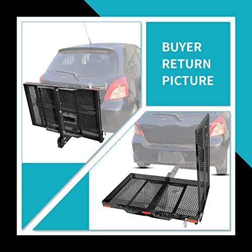 New Mobility Carrier Ramp Hitch Mounted 46.2 x 26.8 x 38.7 500 lbs for - Image 6