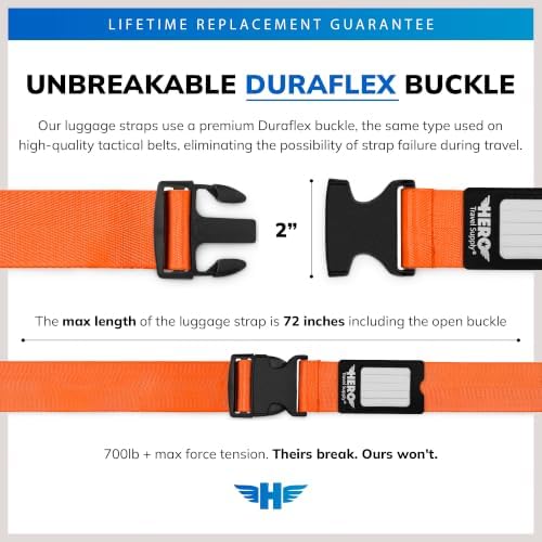 Hero Luggage Straps for Suitcases Heavy-Duty Adjustable Luggage Belt - Image 2