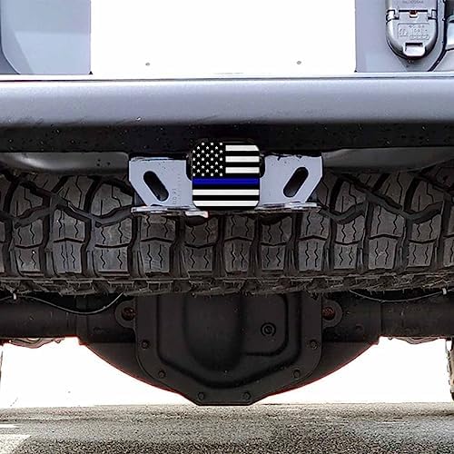 Trailer Hitch Receiver Covers Thin Blue Line American Flag Hitch Cover Protector - Image 6
