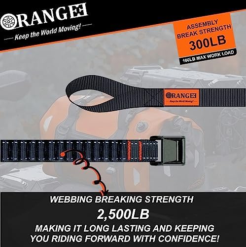 ORANGEE® 4 Pack Motorcycle & Bike Luggage Straps 20" - Image 5