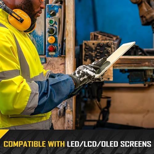 COOLJOB Mechanic Safety Work Gloves, Enhanced Anti-Slip Grip Tactical Gloves - Image 4