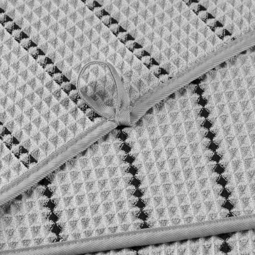 MICROFI New Microfiber Waffle Bath Towels, 2 Pieces, Fast Drying, Lint Free - Image 3