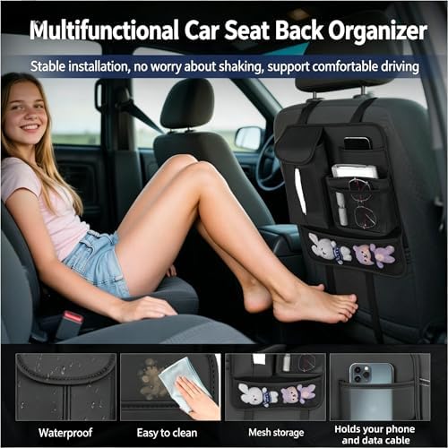 Car Seat Back Organizer, Car Organizers and Storage, Suitable - Image 2