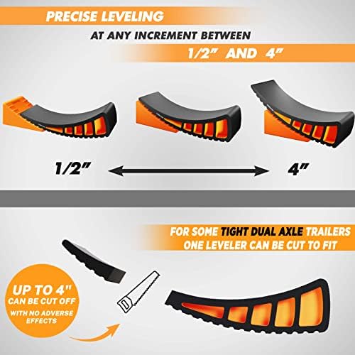 CARMTEK Camper Leveler 2-Pack Kit | Curved RV Levelers - Image 4