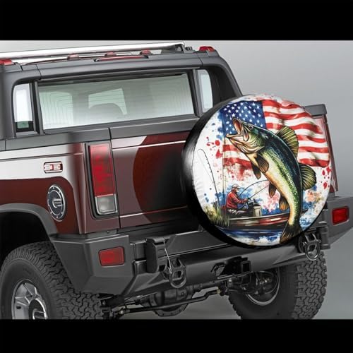 Vintage Bass Fishing Spare Tire Cover - Image 2