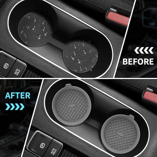 ME.FAN Car Cup Holder Coasters Silicone Cups Mats, Automotive Universal - Image 5