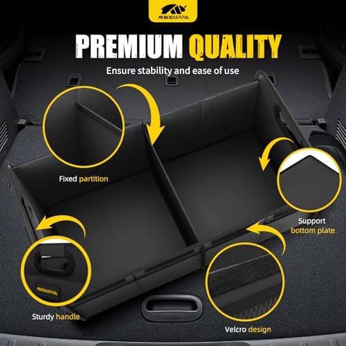 MIKKUPPA Car Trunk Organizer - 70L Foldable Car Storage - Image 4