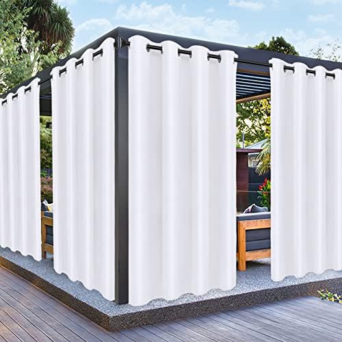 PureFit Outdoor Curtains for Patio Waterproof Weatherproof Outside Curtains by PureFit