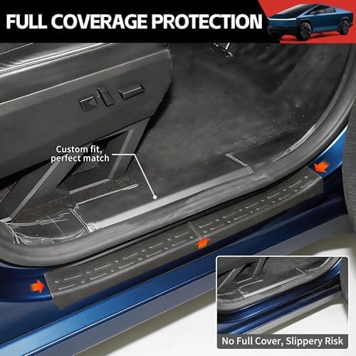 Door Sill Guards Kit Fit for 2023-2026 Tesla Cybertruck Accessories Entry Guard - Image 3