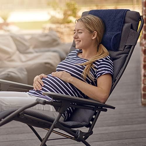 Weysat Head Neck Pillow for Recliner Chair Head Rest Roll, Dark Blue - Image 4