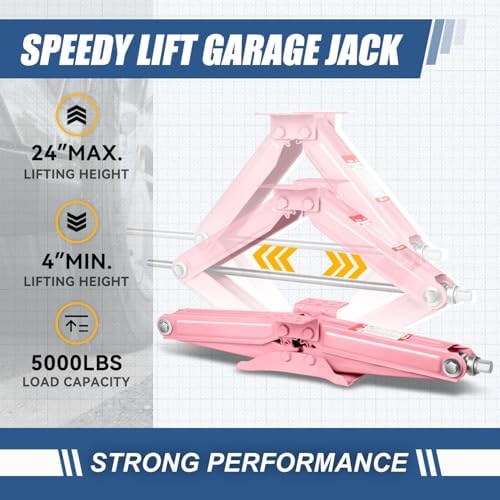 Auto Dynasty 2Pcs Scissor Jack, 2.5 Ton RV Travel Trailer Stabilizer Leveling - Image 3