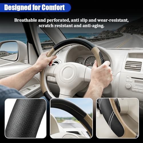 Car Steering Wheel Cover, 14.5-15" - Image 3