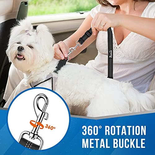 Lukovee Double Dog Car Seat Belt, No Tangle Headrest Restraint - Image 2