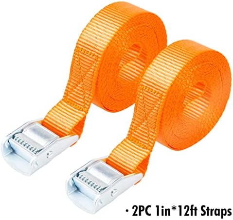 Cartman 1" x 12 ft Lashing Straps, 2 Pack, 600 lb Break Strength - Image 6