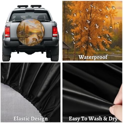 Fall Spare Tire Cover Waterproof Dust-Proof Spare Wheel Covers - Image 4
