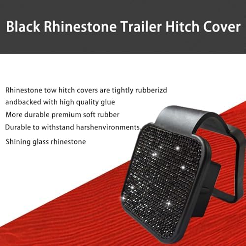 Bling Trailer Hitch Cover with Black - Image 6