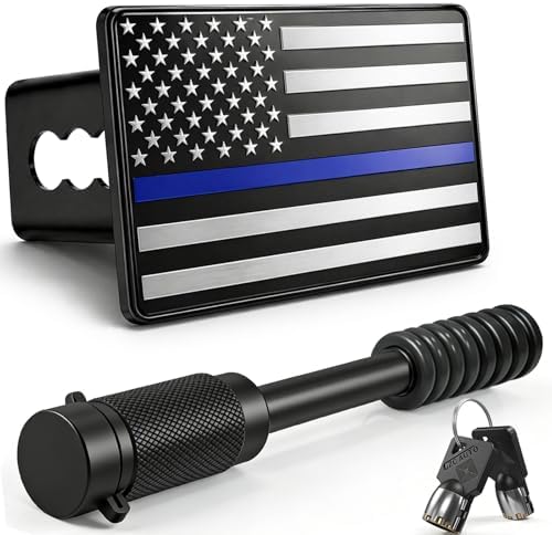 2 Inch American Flag Trailer Hitch Cover Plug by Unknown