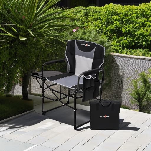 SUNNYFEEL Oversized Camping Chair Portable Directors Chairs - Image 6