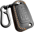 for Chevrolet Leather Key Fob Cover, Leather Protective Key Case, Compatible by Yonmcfn